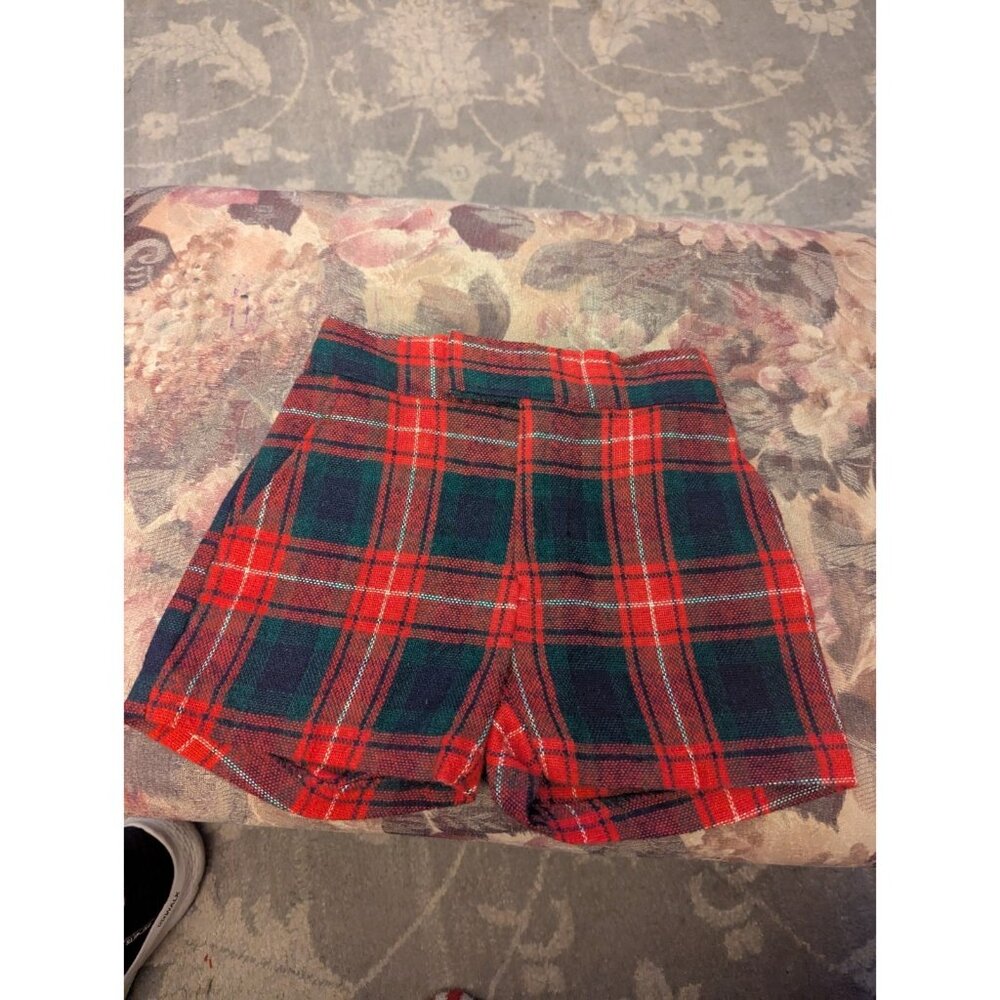 Vintage Scottish Tartan Plaid Wool Christmas Imp Originals Shorts Toddler